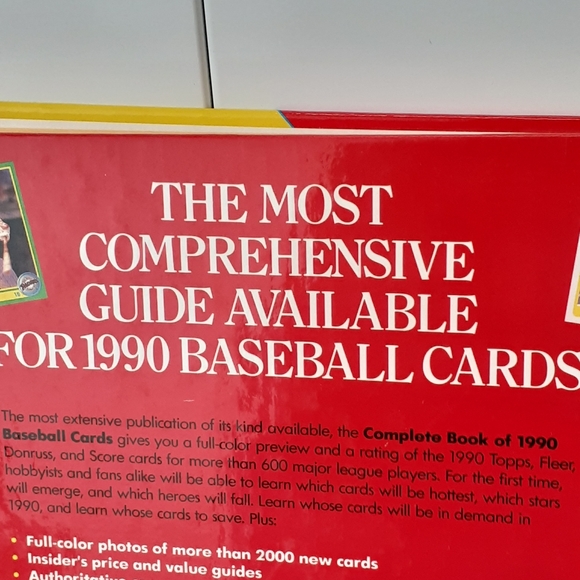 Vintage 1990 Complete Book Of 1990 Baseball Cards - Picture 12 of 15